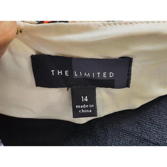 The Limited Women Multicolor Polyester Boat Neck Sleeveless Knee Length Dress 14 - Picture 9 of 12